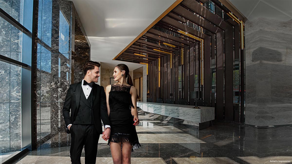 Double Height Arrival Lobby at ACE Starlit