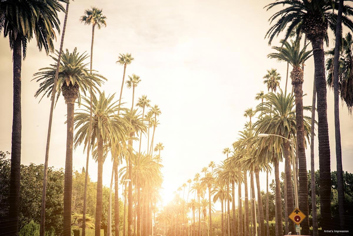 Palm Court and Landscaped Gardens at ACE Starlit