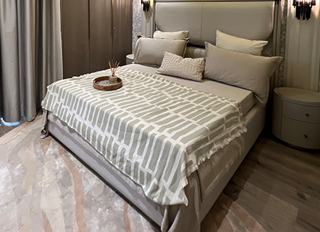 Sample Flat Living Room with Italian Marble